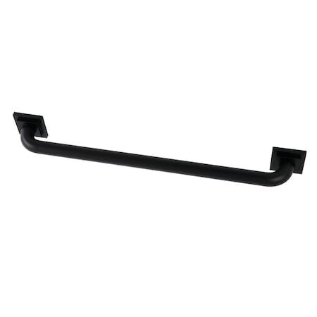 Kingston Brass DR614240 24-Inch x 1-1/4-Inch O.D Grab Bar, Matte Black DR614240
